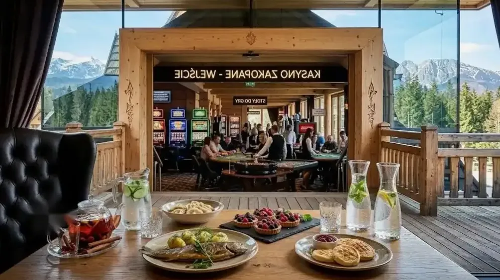 Publiczność przy stolikach